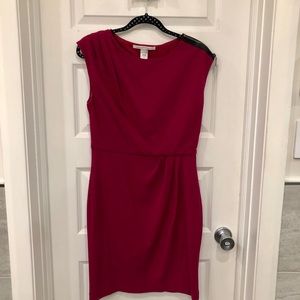 Diane Von Furstenberg fuchsia shift dress size 10